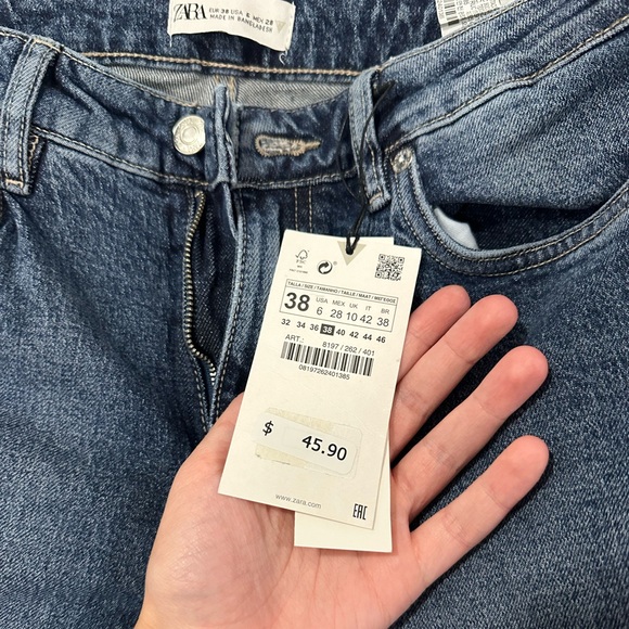 Zara Straight Leg Jeans - Picture 2 of 3